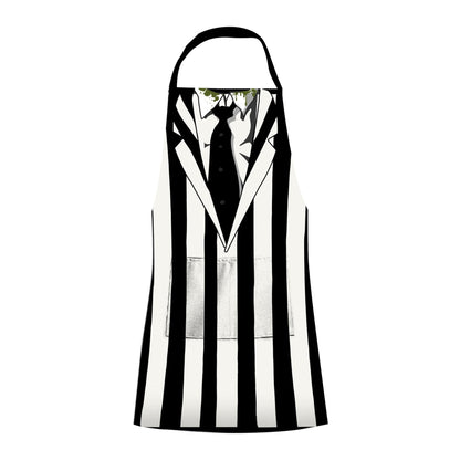 NMR ICUP Beetlejuice 100% Cotton Chef's Apron w/Pockets - One Size Fits Most