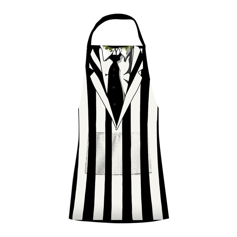 NMR ICUP Beetlejuice 100% Cotton Chef's Apron w/Pockets - One Size Fits Most