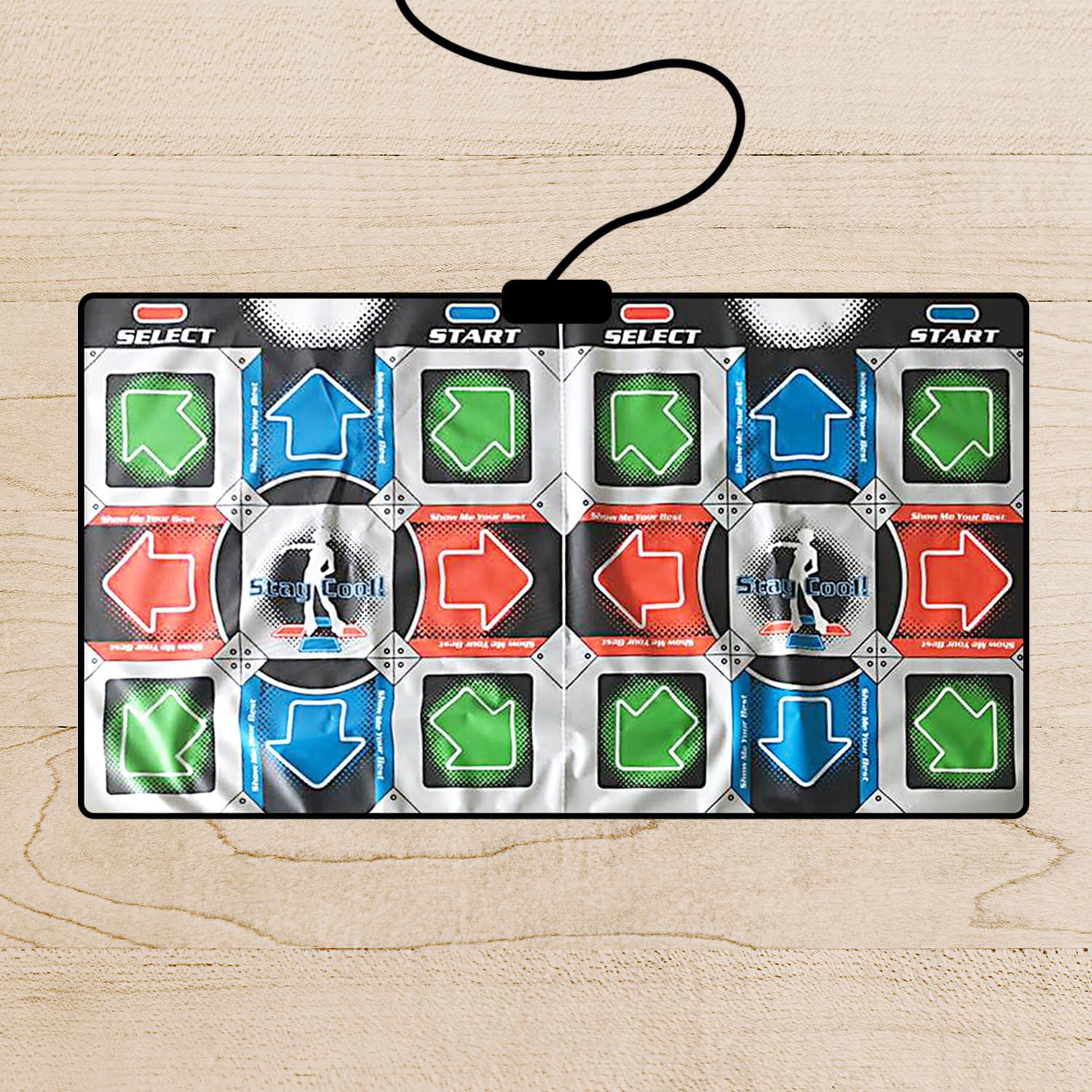 Mad Monkey - Retro Dance Mat For 2 Players (Incl. 110 Songs And 9 Stages)