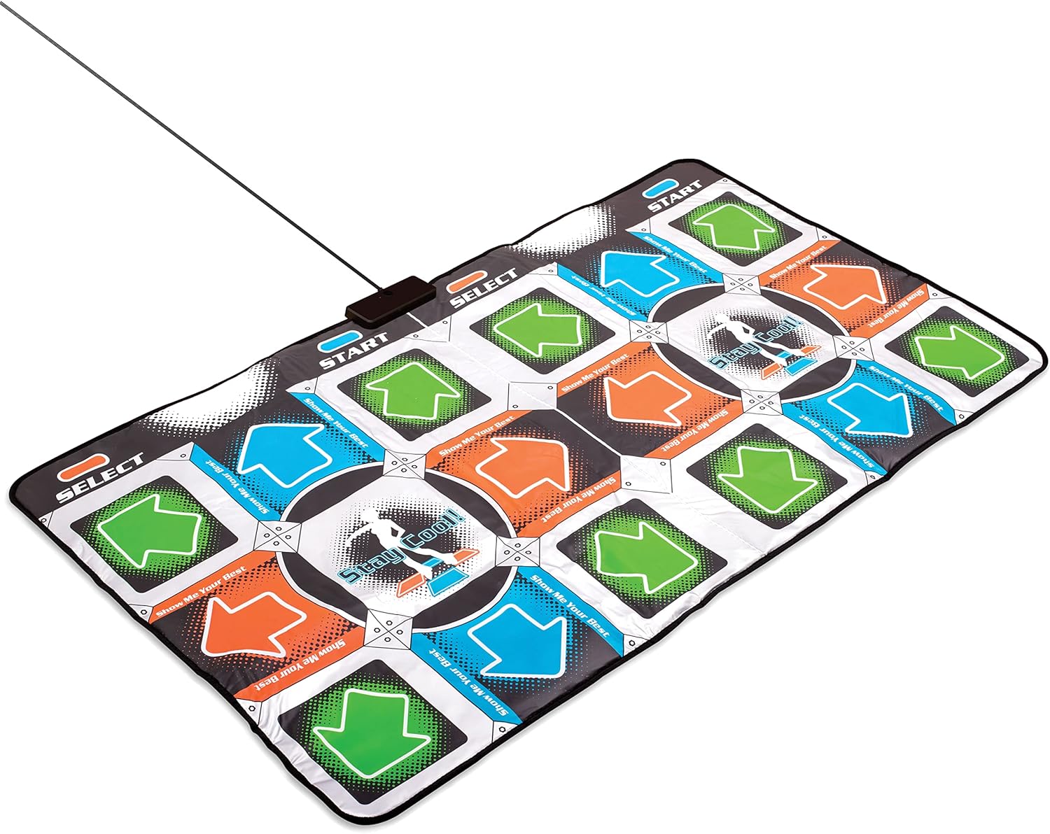 Mad Monkey - Retro Dance Mat For 2 Players (Incl. 110 Songs And 9 Stages)