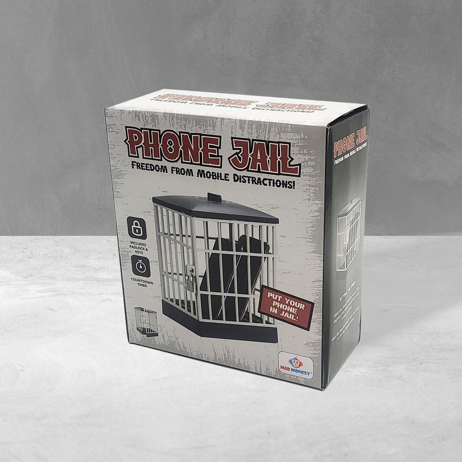 Mad Monkey Mobile Phone Prison with Timer and Key - The Ultimate Solution for Mobile Phone Addicts