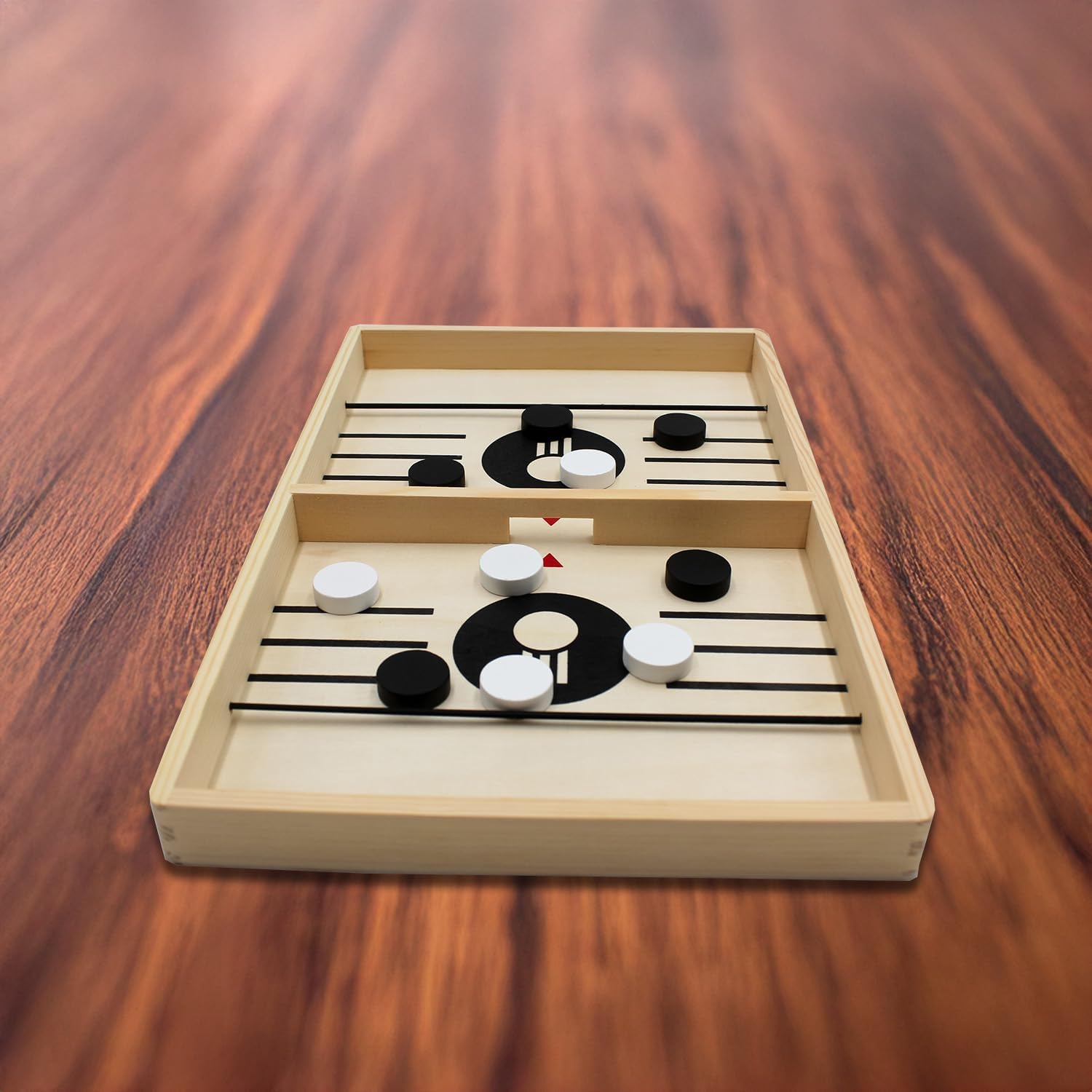 Tafelvoetbal sling puck spel - Tafelhockey bordspel - Hoge kwaliteit sling puck spel voor thuis & kantoor - Hockey bordspel kinderen & volwassenen