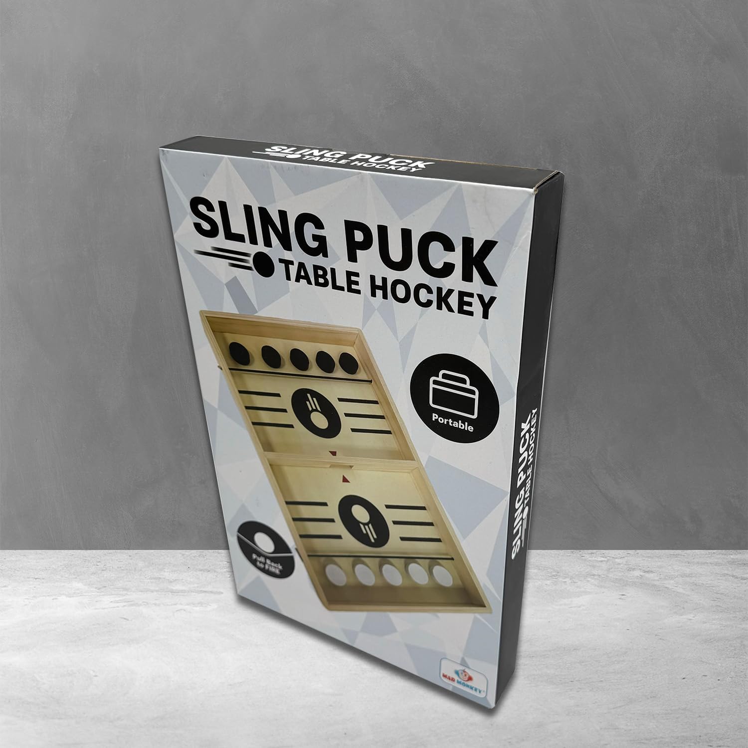 Tafelvoetbal sling puck spel - Tafelhockey bordspel - Hoge kwaliteit sling puck spel voor thuis & kantoor - Hockey bordspel kinderen & volwassenen
