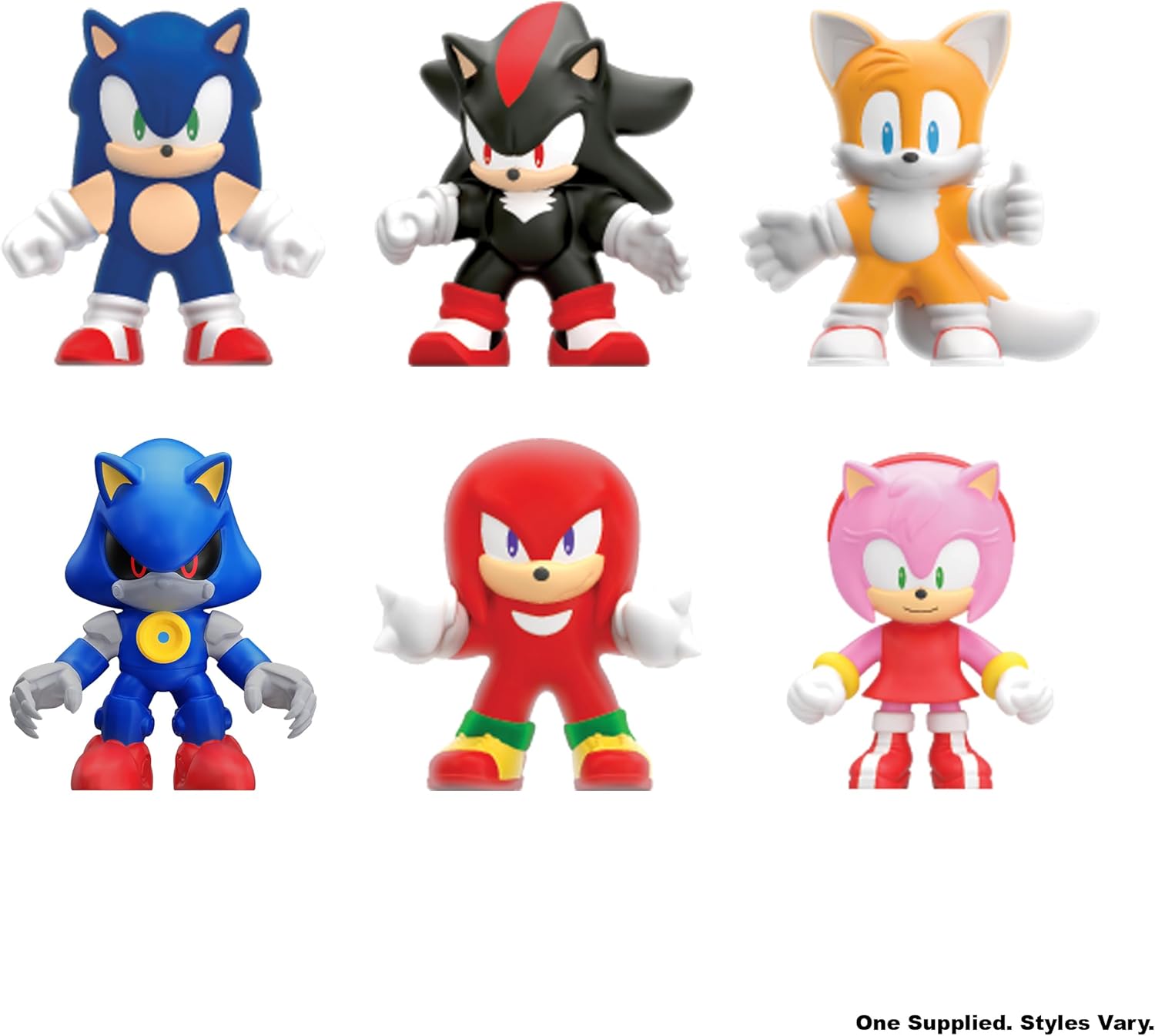 Heroes of Goo Jit Zu Minis Sonic the Hedgehog 2.5-Inch Stretchy Squishy Collectible Character Figures, Styles May Vary