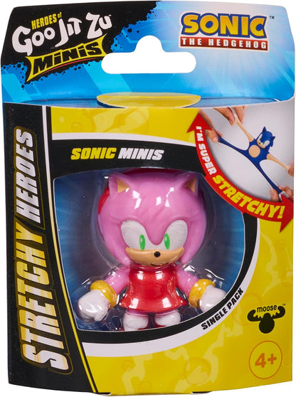 Heroes of Goo Jit Zu Minis Sonic the Hedgehog 2.5-Inch Stretchy Squishy Collectible Character Figures, Styles May Vary