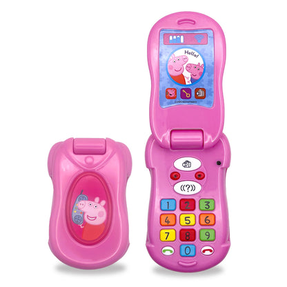 Peppa Pig Flip and Learn Phone - 4 Languages; DK, SE, NO, FI - Lexak for Children 1.5+ Years