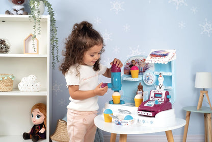 Smoby - Frozen - IJswinkel - Kinderkassa - 22 accessoires + 1 Olaf-figuur