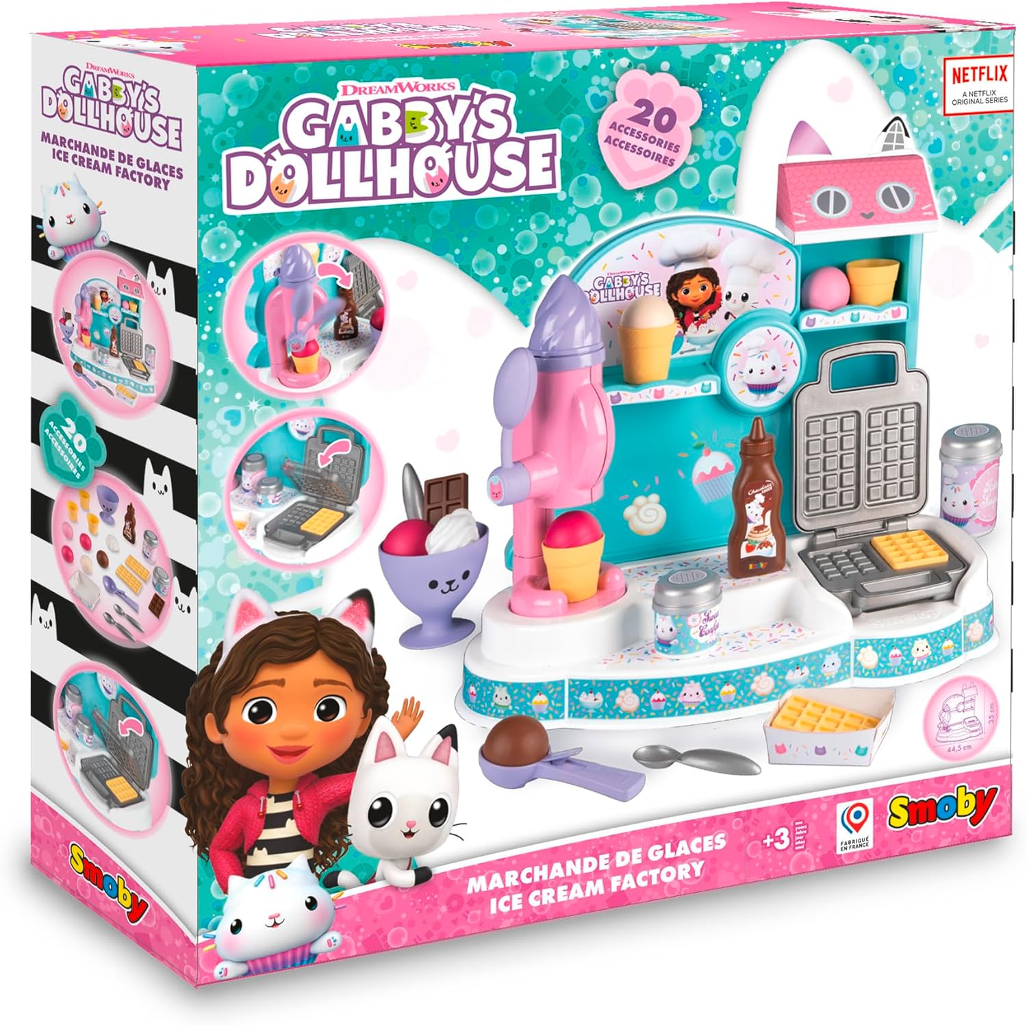 Smoby - Smoby Gabby\`s Poppenhuis Ijs Fabriek 20dlg.
