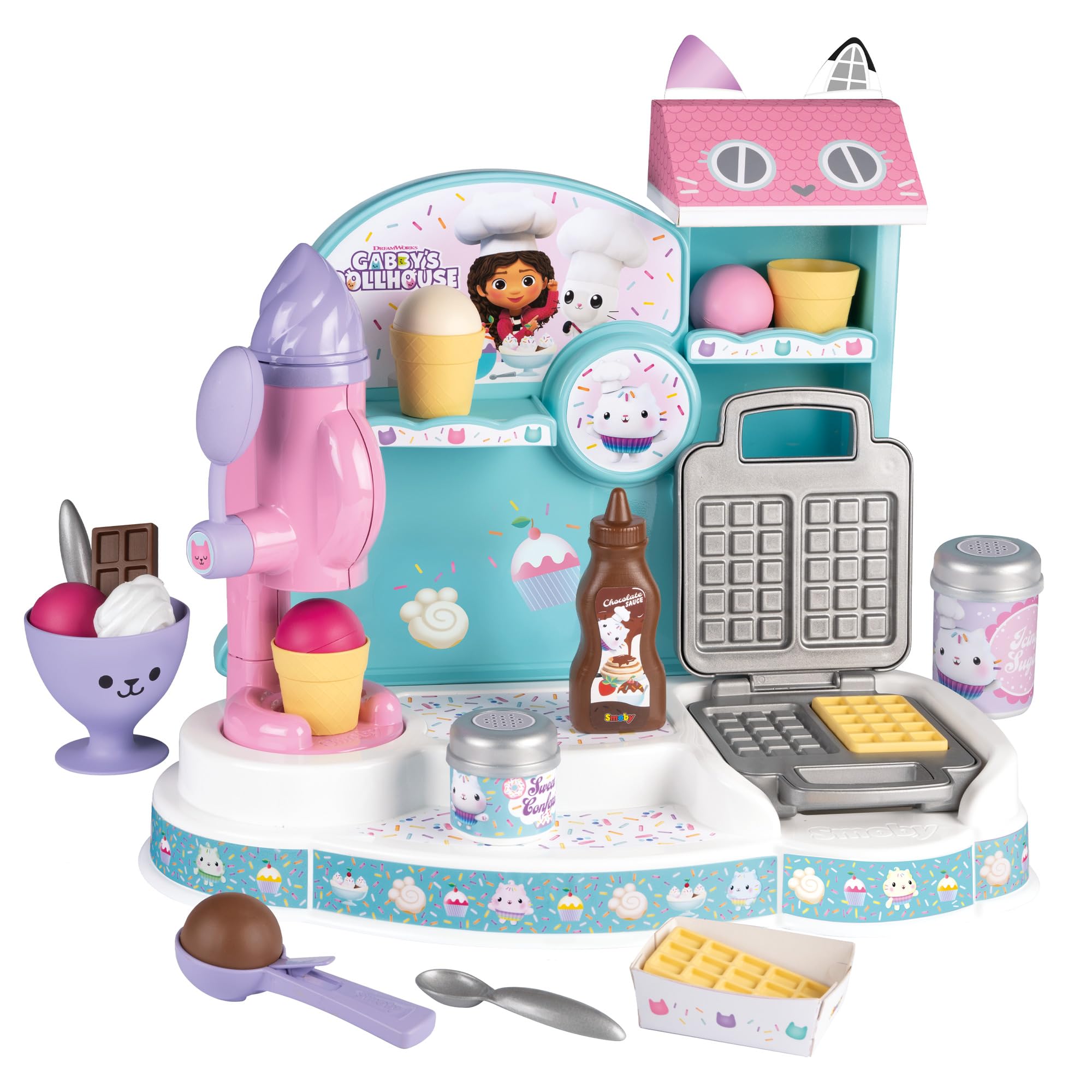Smoby - Smoby Gabby\`s Poppenhuis Ijs Fabriek 20dlg.