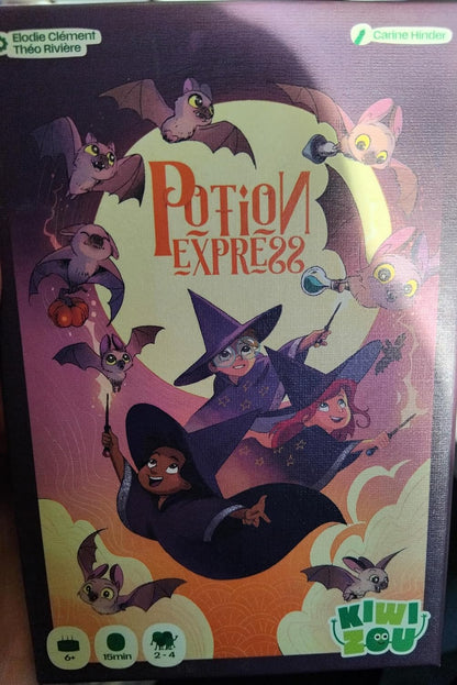 Blackrock Games Potion Express - Card Game - Intelligent and Fast - from 6 Years - Ideal with Family and Children - Simple Rules - 2 to 4 Players - Thinking and Remembering - Kiwizou
