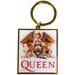 Rock Off officially licensed products Queen Classic Crest Band Logo Keyring Keychain One Size