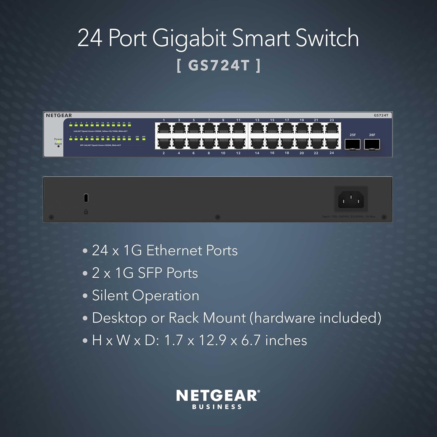 Switch Netgear Gs724T-600Eus