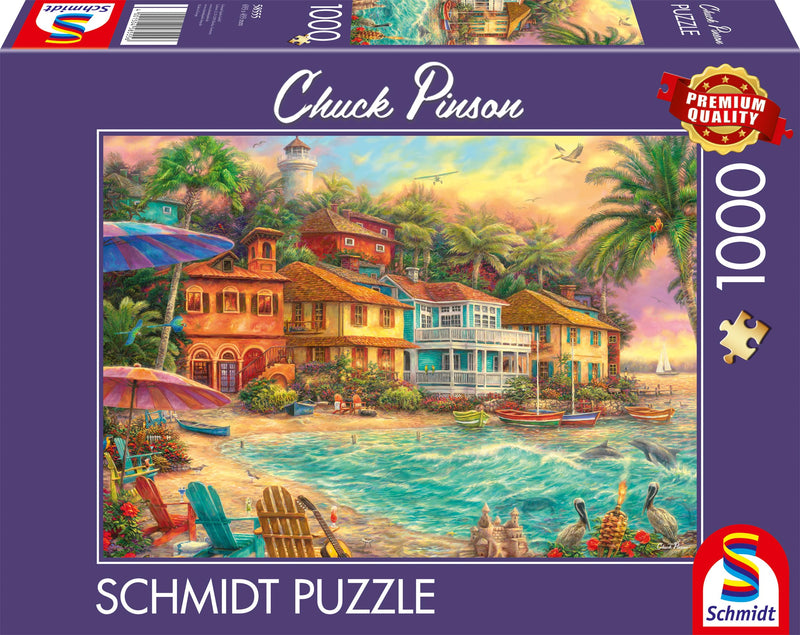 Schmidt Spiele 58555 Chuck Pinson Island Time Jigsaw Puzzle 1000 Pieces, Multi-Colour