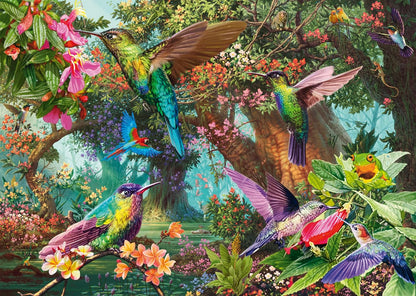 Schmidt Spiele 58869-Puzzle (1000 Piezas), diseño de colibríes, Multicolor (58869