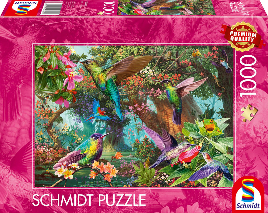 Schmidt Spiele 58869-Puzzle (1000 Piezas), diseño de colibríes, Multicolor (58869