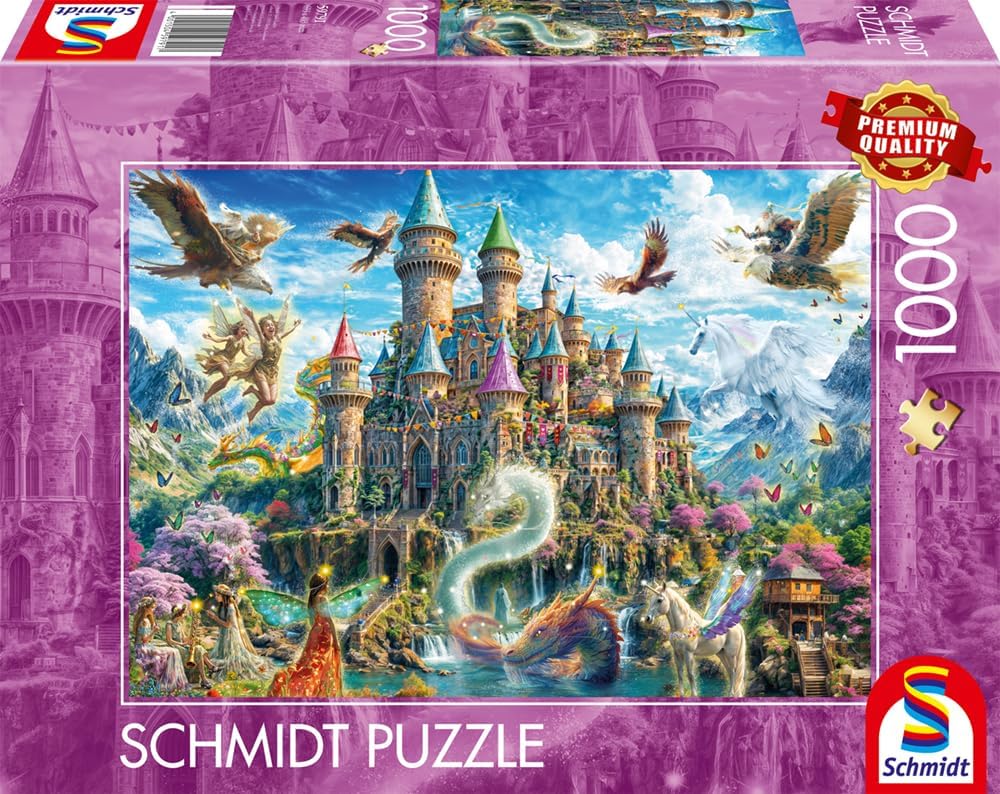 Schmidt | Fairytale Castle in the Land of Imagination (1,000 Pieces) | Jigsaw Puzzle | Ages 14+ | 1+ Players