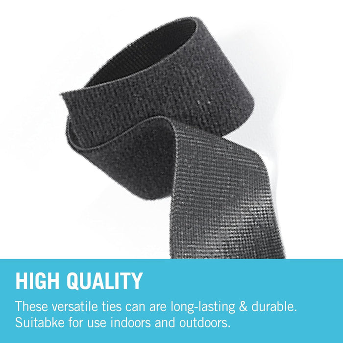 VELCRO Brand Correas reutilizables 30mm x 5m Negro