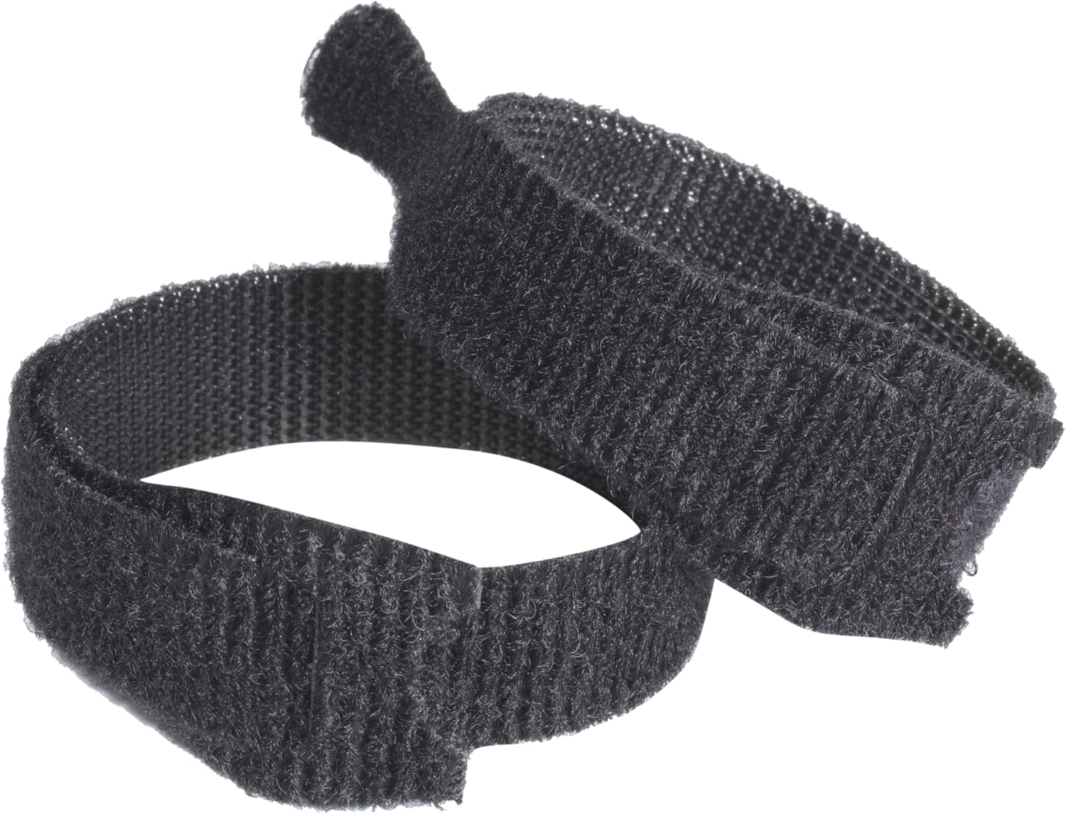 VELCRO Brand VEL-EC60466 ONE-WRAP Black 2mm x 20cm 15 Pack Organiser Hook and Loop Straps. Reusable Assortment Cable Ties for Home & Office Bundling, 12mm x 20cm-15Pk