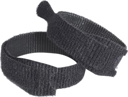 VELCRO Brand VEL-EC60466 ONE-WRAP Black 2mm x 20cm 15 Pack Organiser Hook and Loop Straps. Reusable Assortment Cable Ties for Home & Office Bundling, 12mm x 20cm-15Pk