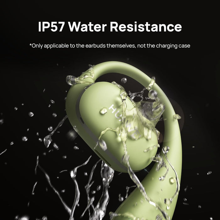 HUAWEI FreeArc Open-Ear Earbuds, Secure Fit and Comfort, IP57 Water Resistance, Dynamic Bass, 28 Hours Playtime, Sports Earphones, Headset for Running Workout Driving, iOS & Android, Bluetooth, Green