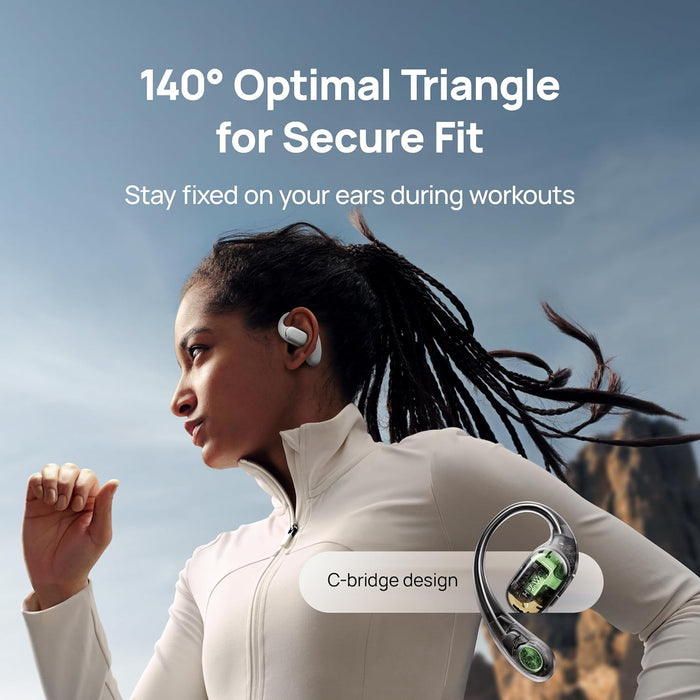 HUAWEI FreeArc Open-Ear Earbuds, Secure Fit and Comfort, IP57 Water Resistance, Dynamic Bass, 28 Hours Playtime, Sports Earphones, Headset for Running Workout Driving, iOS & Android, Bluetooth, Green