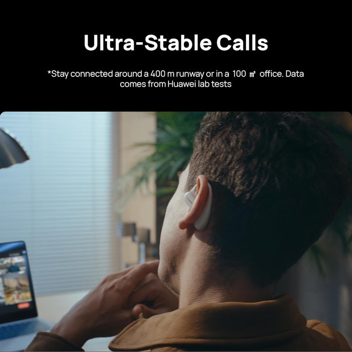 HUAWEI FreeArc Open-Ear Earbuds, Secure Fit and Comfort, IP57 Water Resistance, Dynamic Bass, 28 Hours Playtime, Sports Earphones, Headset for Running Workout Driving, iOS & Android, Bluetooth, Green