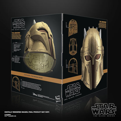 Star Wars The Black Series The Armorer Premium Electronic Helmet, Adult Roleplay Item