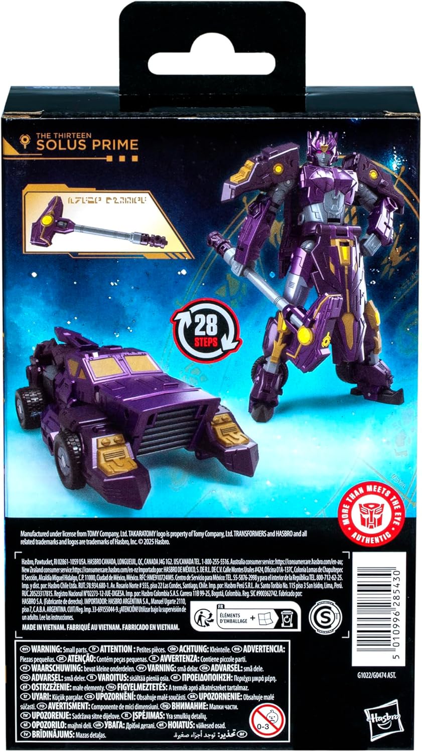 Transformers Age of the Primes Deluxe Class The Thirteen Solus Prime Action Figure