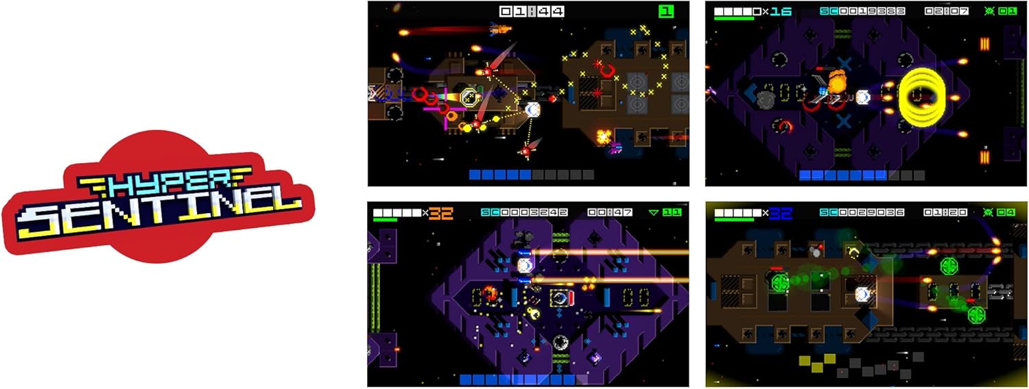 Maxx Tech Premium Carry Case & Hyper Sentinel Downloadable Game Bundle for Nintendo Switch