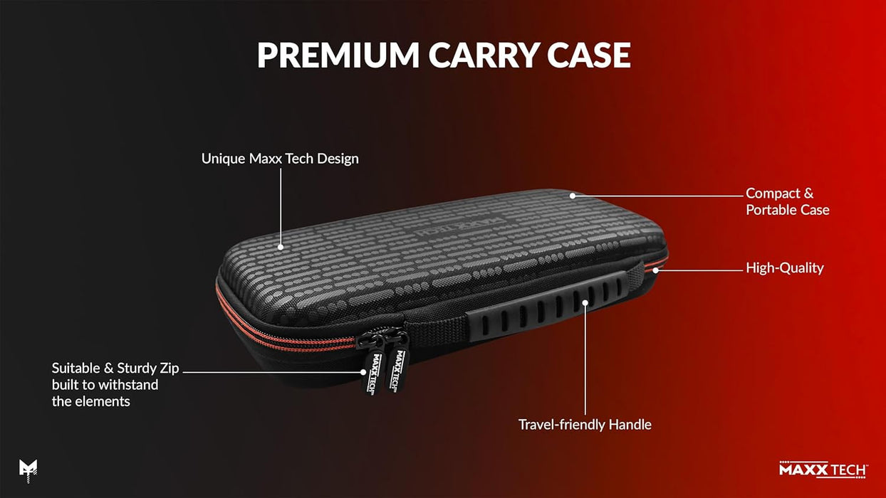 Maxx Tech Premium Carry Case & Hyper Sentinel Downloadable Game Bundle for Nintendo Switch