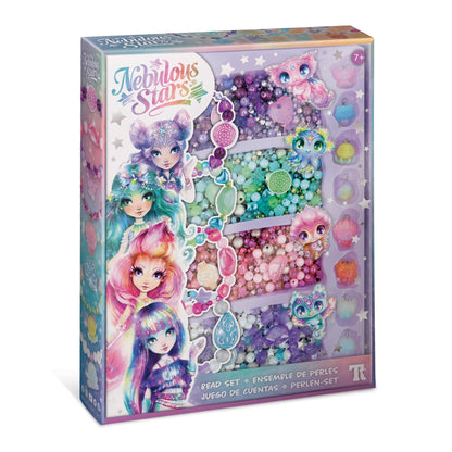 Nebulous Stars Milky Way Beads Set with Over 2000 Beads, Colourful Threads and Strings for Girls Aged 7 Years and Above