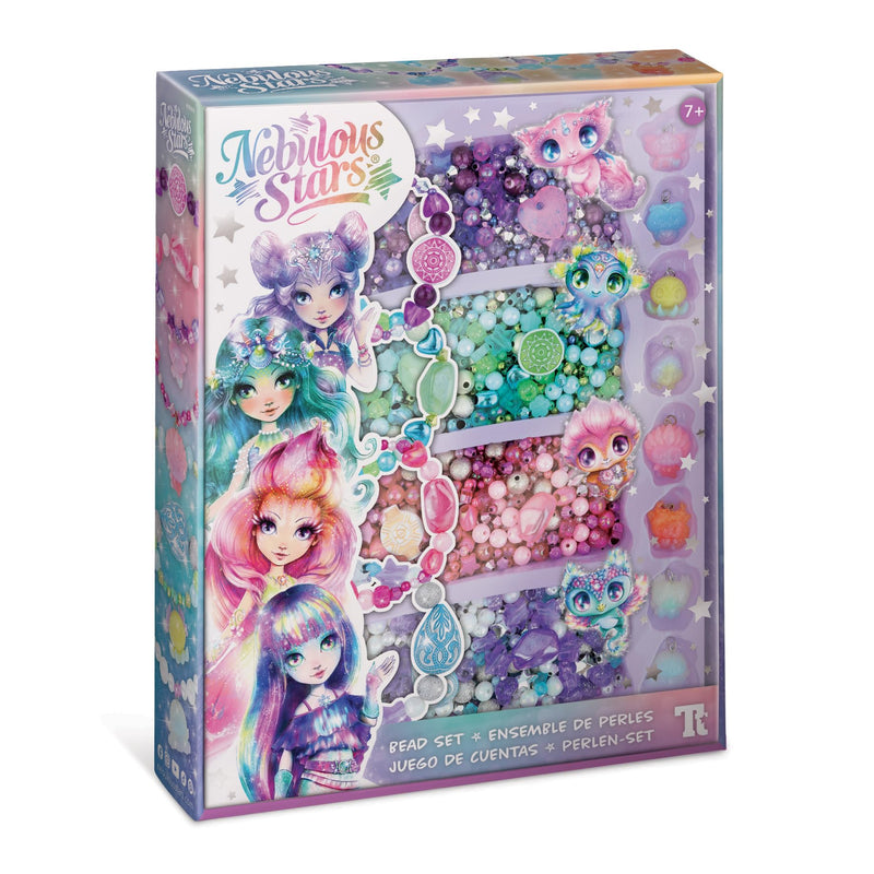 Nebulous Stars Milky Way Beads Set with Over 2000 Beads, Colourful Threads and Strings for Girls Aged 7 Years and Above
