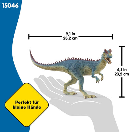 Schleich Dinosaurs | Dilophosaurus 15046 | Dinosaure fidèle aux détails avec mâchoire Mobile | Superbe Cadeau pour Filles et garçons | Dinosaure dès 3 Ans | 8 x 23 x 11 cm