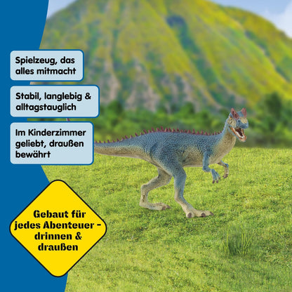 Schleich Dinosaurs | Dilophosaurus 15046 | Dinosaure fidèle aux détails avec mâchoire Mobile | Superbe Cadeau pour Filles et garçons | Dinosaure dès 3 Ans | 8 x 23 x 11 cm