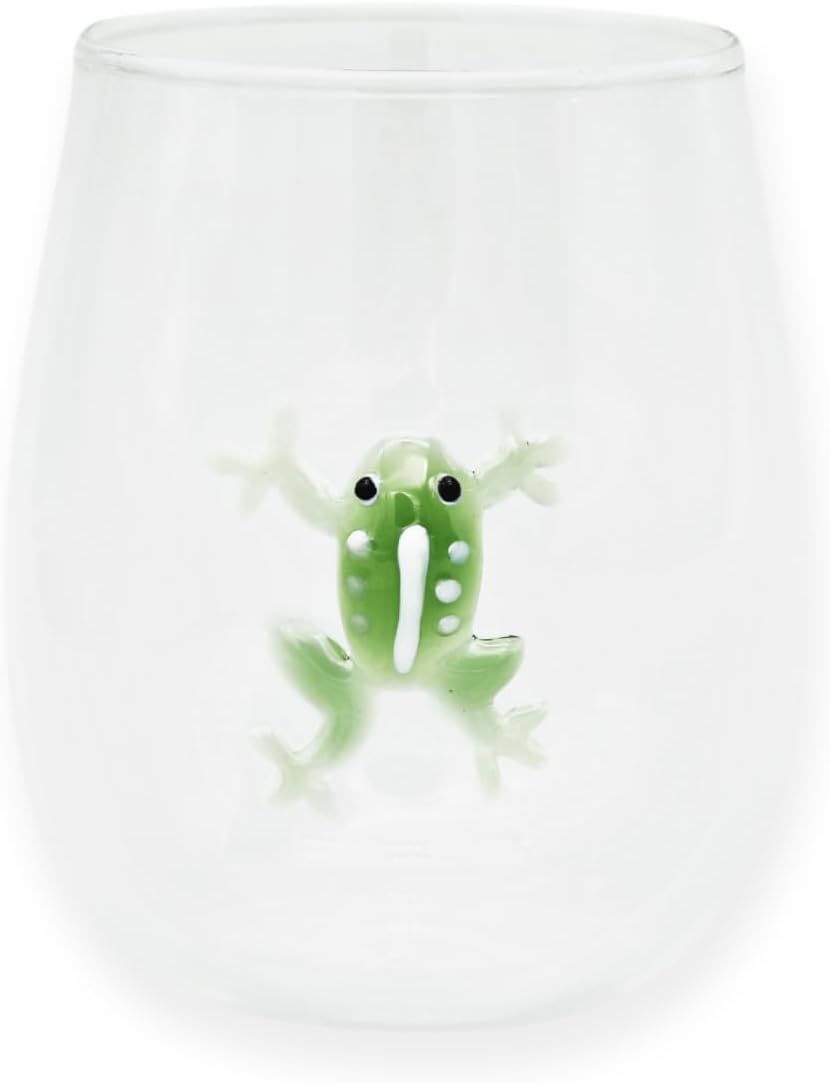 Winkee - Drinking Glasses - Handmade Glasses Frog