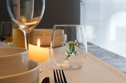 Winkee - Drinking Glasses - Handmade Glasses Frog