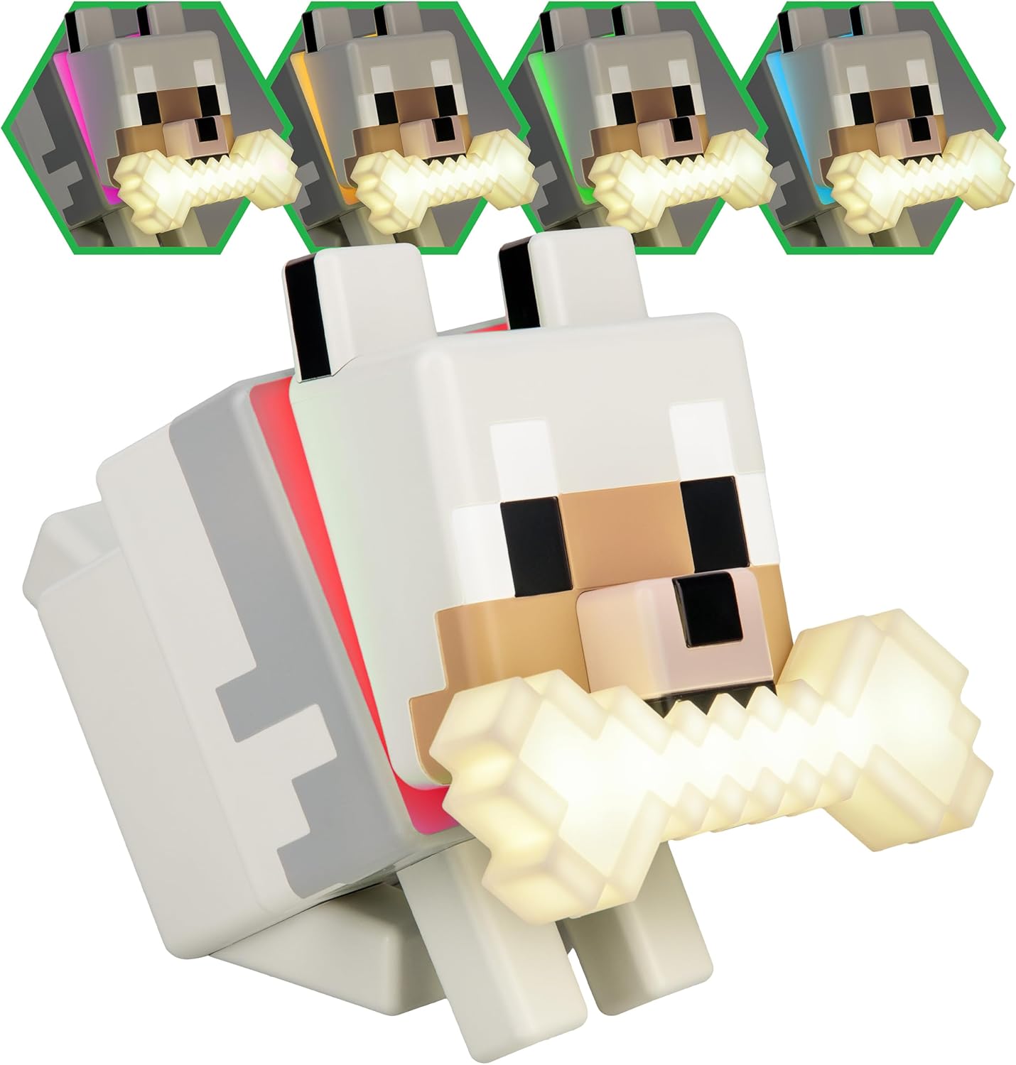 `MINECRAFT - Wolf - GloBuddies Light 5,6inch`