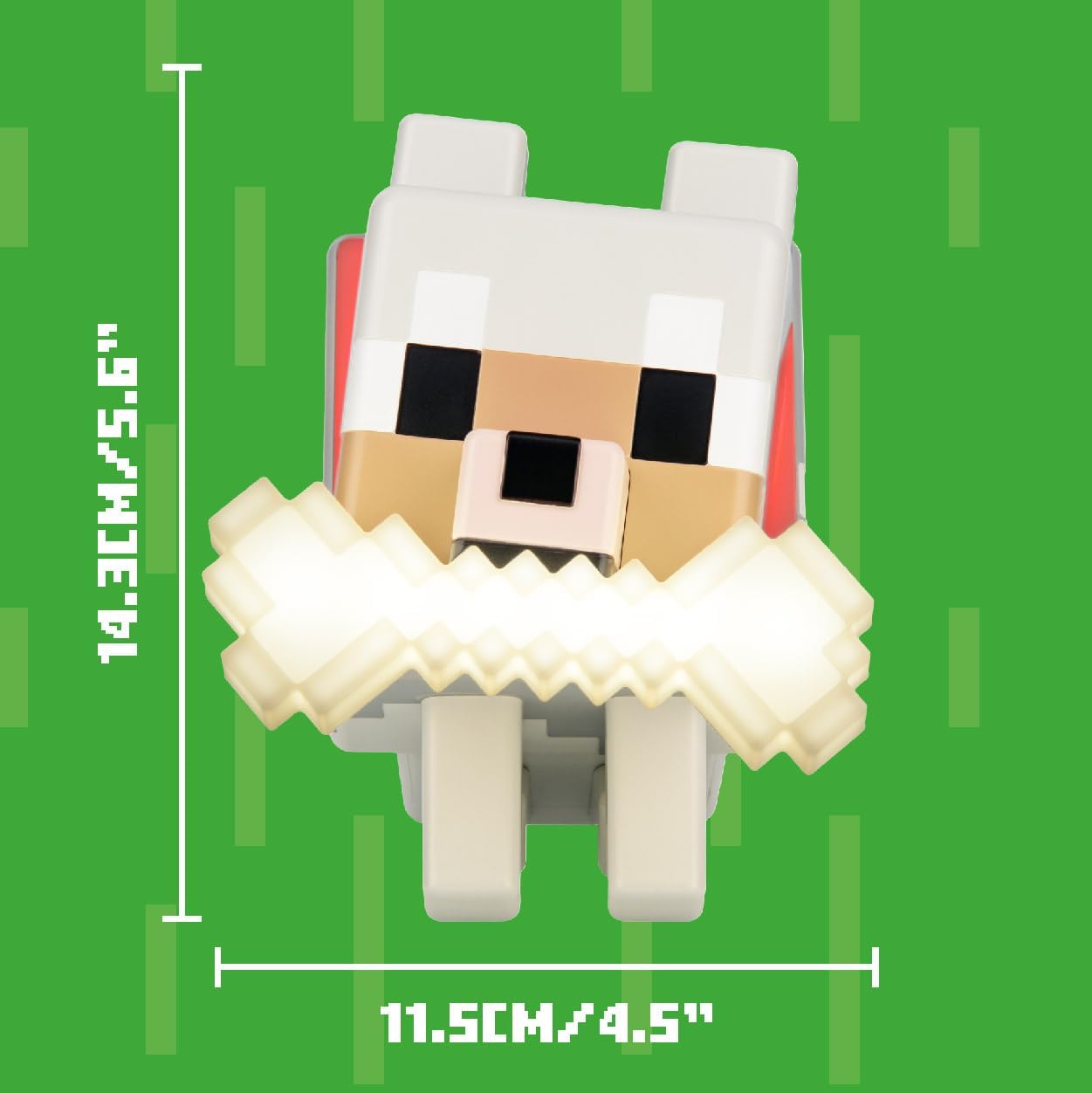`MINECRAFT - Wolf - GloBuddies Light 5,6inch`