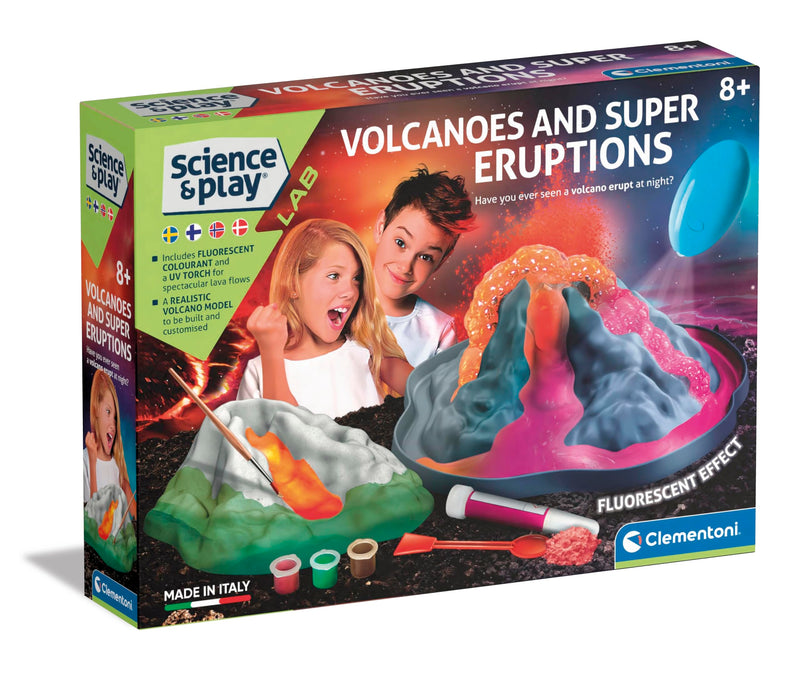 Clementoni - Wetenschap & Spel - Vulkaan Glow in the Dark (78803