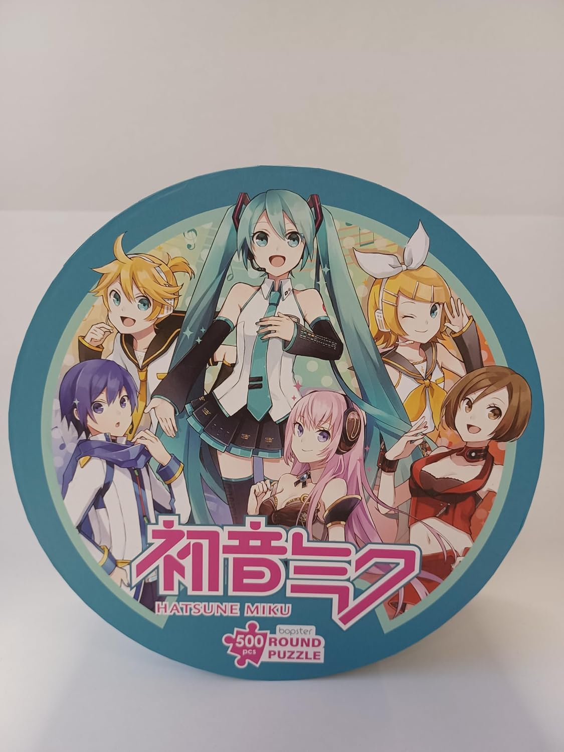 Hatsune Miku Japanese Anime Collectable Round Puzzle - 500 Pieces, 50cm Diameter, Vibrant Colors, Eco-Friendly 3-Layer Recycled Card Japanese Idol