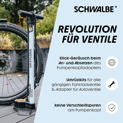 Schwalbe Clik Valve Conversion Kit PV-SCV Inc Pump Adapter