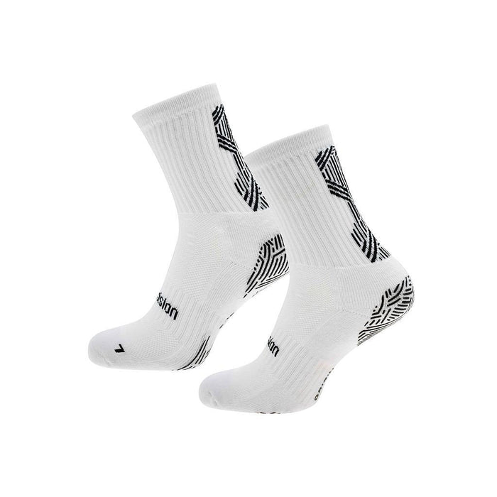 Precision Origin.0 Grip Socks Adult 6-8 White/Black 6-8 White/Black