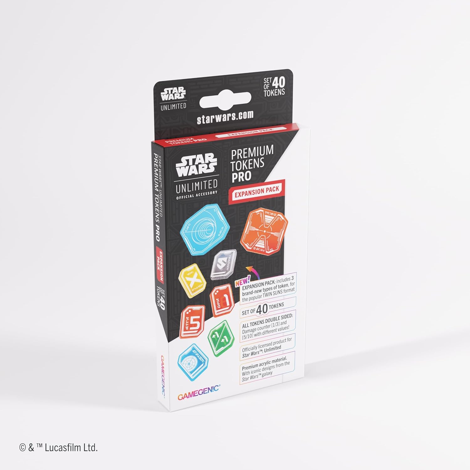 Gamegenic | Star Wars: Unlimited Card Game - Premium Tokens PRO Expansion Pack | Trading Card Accessory | Ages 12+