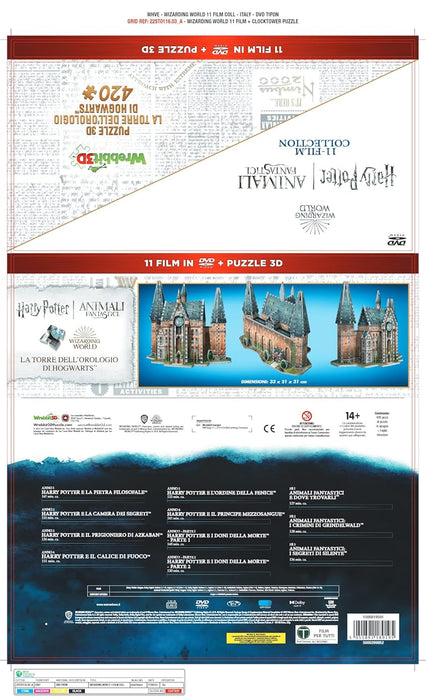 Wizarding World (11 Dvd + Clocktower Puzzle) - (Italian Import)