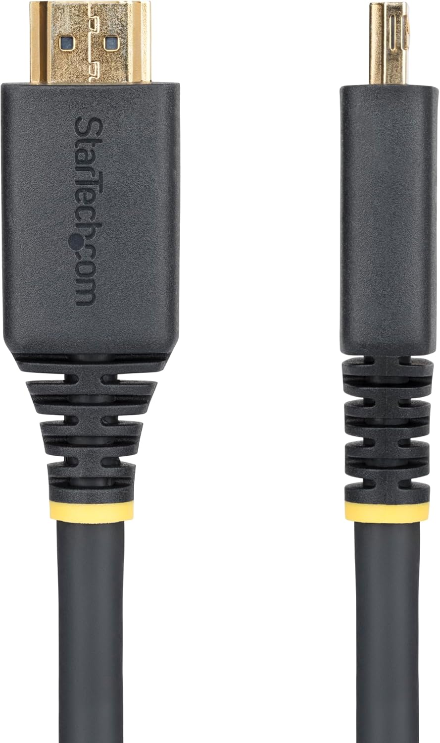 StarTech.com 15ft (4.5m) High Speed HDMI Cable with Gripping Connectors, 4K 60Hz/1440p 144Hz, 18Gbps, UHD HDMI 2.0 Cord, TPE Jacket