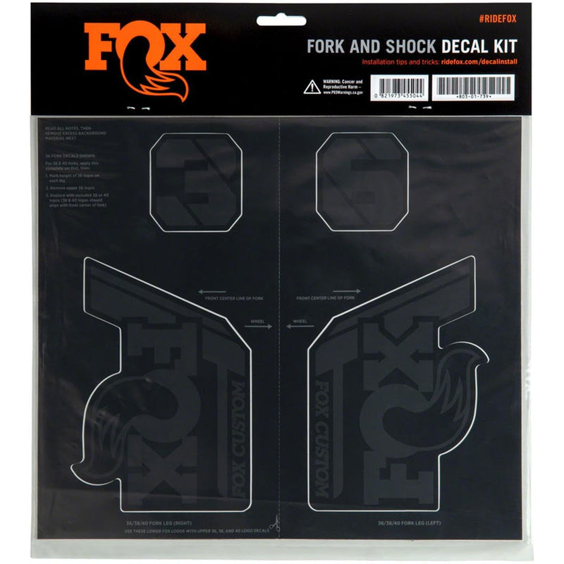 Fox Custom Fork/rear Shock 2021 Stickers Kit One Size