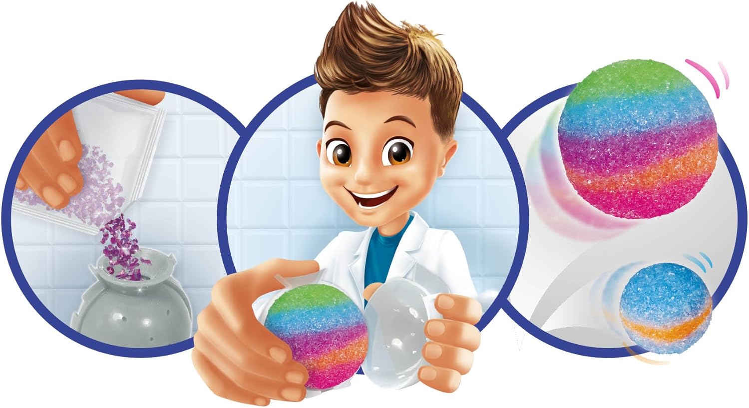 Buki France Mini Lab. Kids Chemistry Set. Childrens Science Experiments. STEM Toy. Suitable for Boys & Girls 8+ (Bouncy Balls