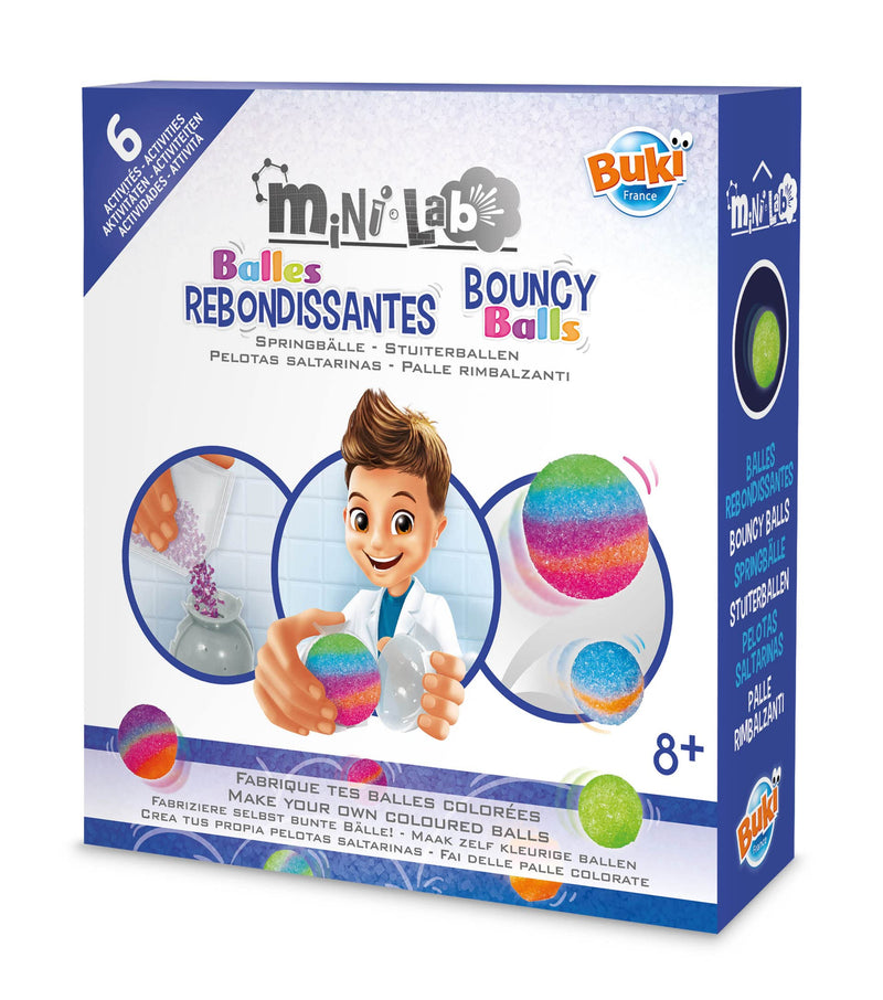 Buki France Mini Lab. Kids Chemistry Set. Childrens Science Experiments. STEM Toy. Suitable for Boys & Girls 8+ (Bouncy Balls