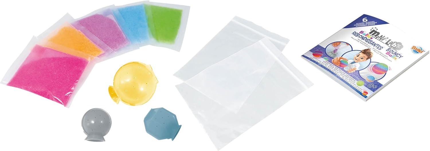 Buki France Mini Lab. Kids Chemistry Set. Childrens Science Experiments. STEM Toy. Suitable for Boys & Girls 8+ (Bouncy Balls