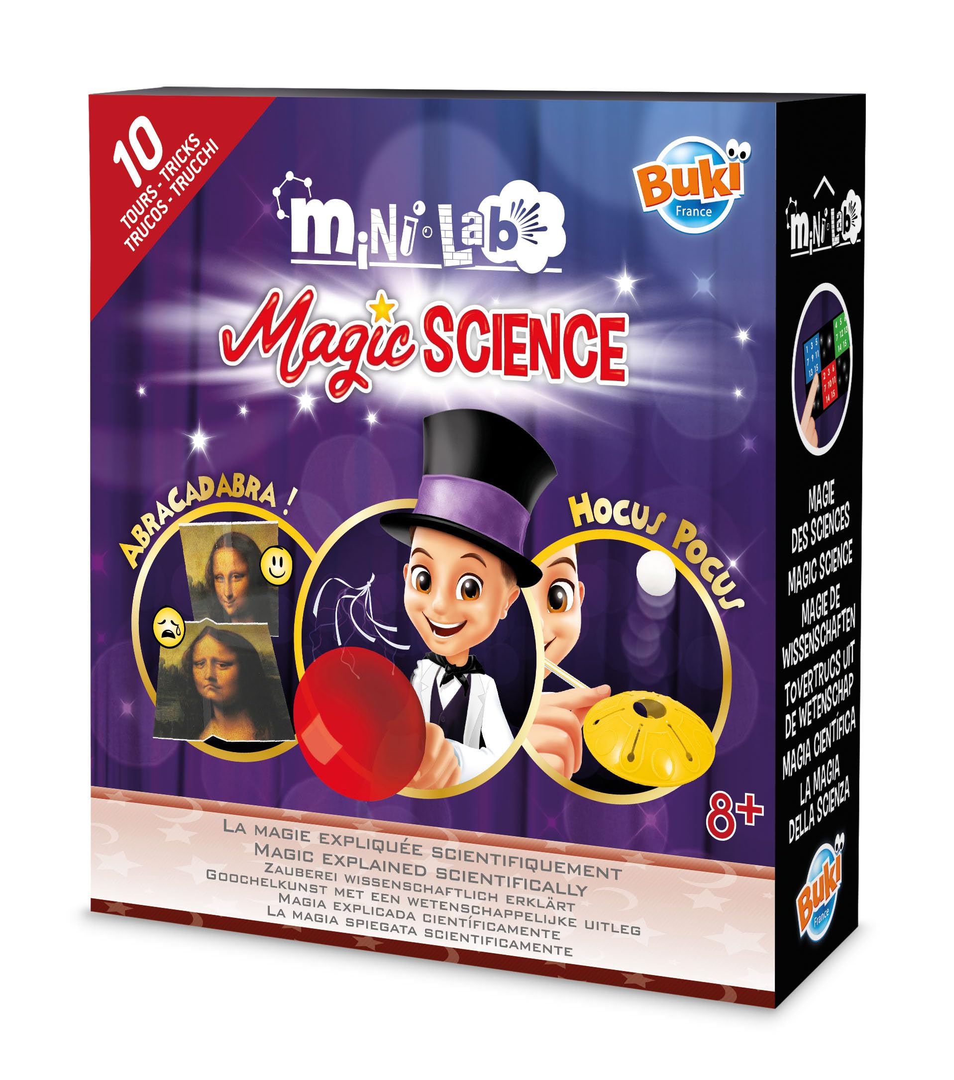 Buki France Mini Lab. Kids Chemistry Set. Childrens Science Experiments. STEM Toy. Suitable for Boys & Girls 8+ (Magic Science